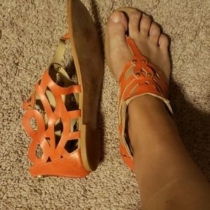 Sole society melon color sandals